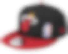 Miami Heat Team Arch 9FIFTY Black/Red Snapback - New Era