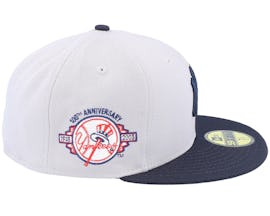 New York Yankees Side Patch 59FIFTY Grey/Navy Fitted - New Era