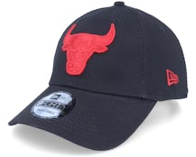 Chicago Bulls Neon Pack 9FORTY Black/Red Adjustable - New Era