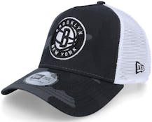 Brooklyn Nets NBA Camo Black Camo/White Trucker - New Era