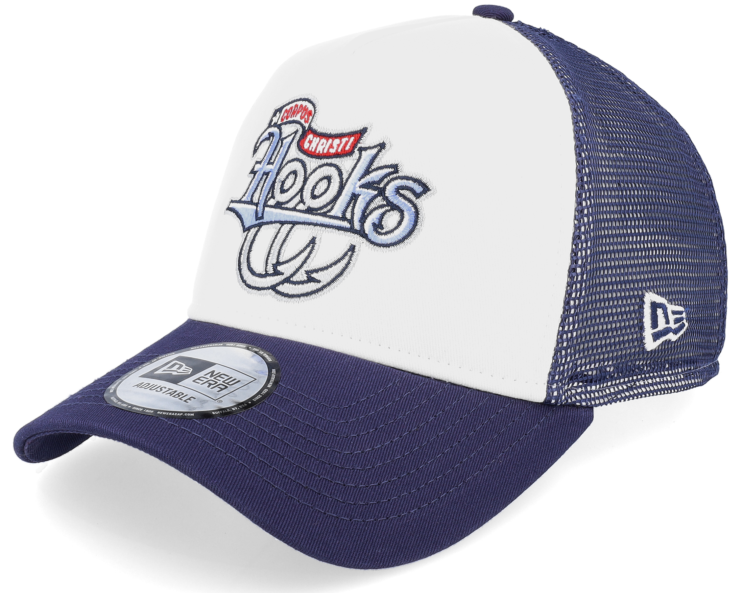 Corpus Christi Hooks Minor League White/Navy Trucker New Era cap