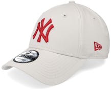 New York Yankees League Essential 9FORTY Stone/Red Adjustable - New Era