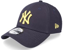 New York Yankees League Essential 9FORTY Navy/Yellow Adjustable - New Era
