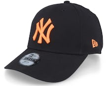 Kids New York Yankees Neon Pack 9FORTY Black/Neon Orange Adjustable - New Era