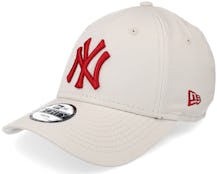 Kids New York Yankees League Essential 9FORTY Stone/Red Adjustable - New Era