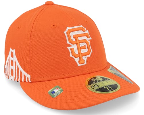 New Era - MLB Orange fitted Cap - San Francisco Giants MLB21 City Connect Off Low Profile 59FIFTY Orange Fitted @ Hatstore