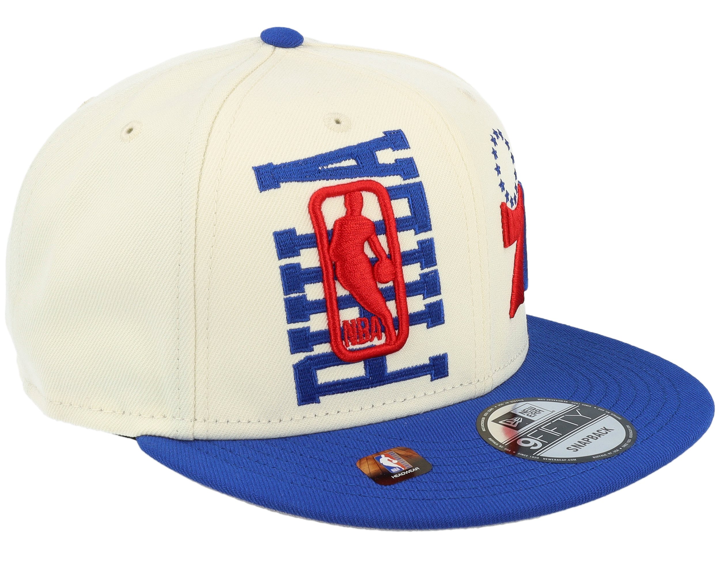 Philadelphia 76ers NBA Draft 9FIFTY White/Royal Snapback - New Era