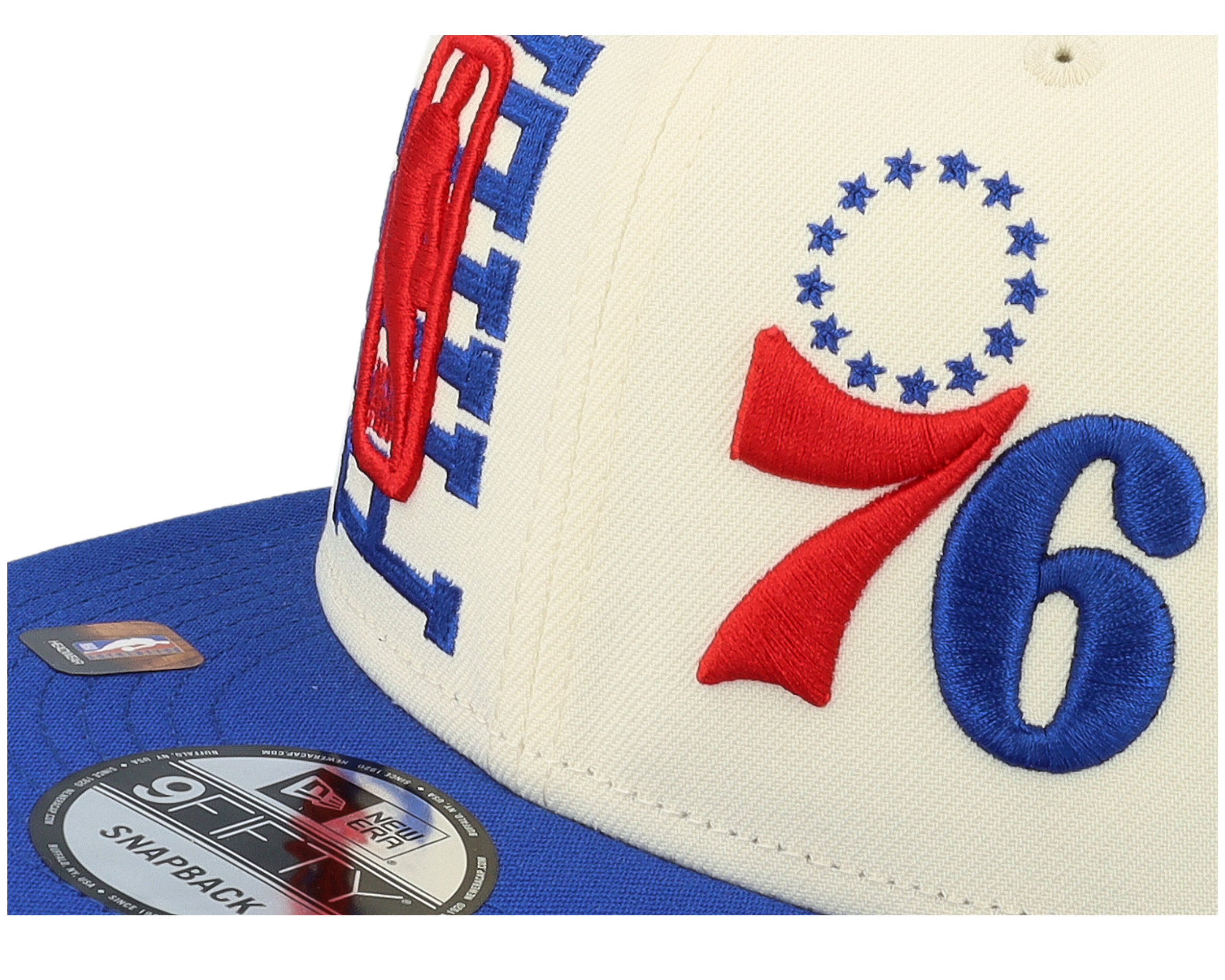 Philadelphia 76ers NBA Draft 9FIFTY White/Royal Snapback - New Era