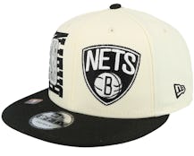 Brooklyn Nets NBA Draft 9FIFTY White/Black Snapback - New Era