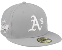 Oakland Athletics Pink Undervisor 59FIFTY Grey Fitted - New Era