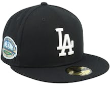 Los Angeles Dodgers Ice Blue Undervisor 59FIFTY Black Fitted - New Era