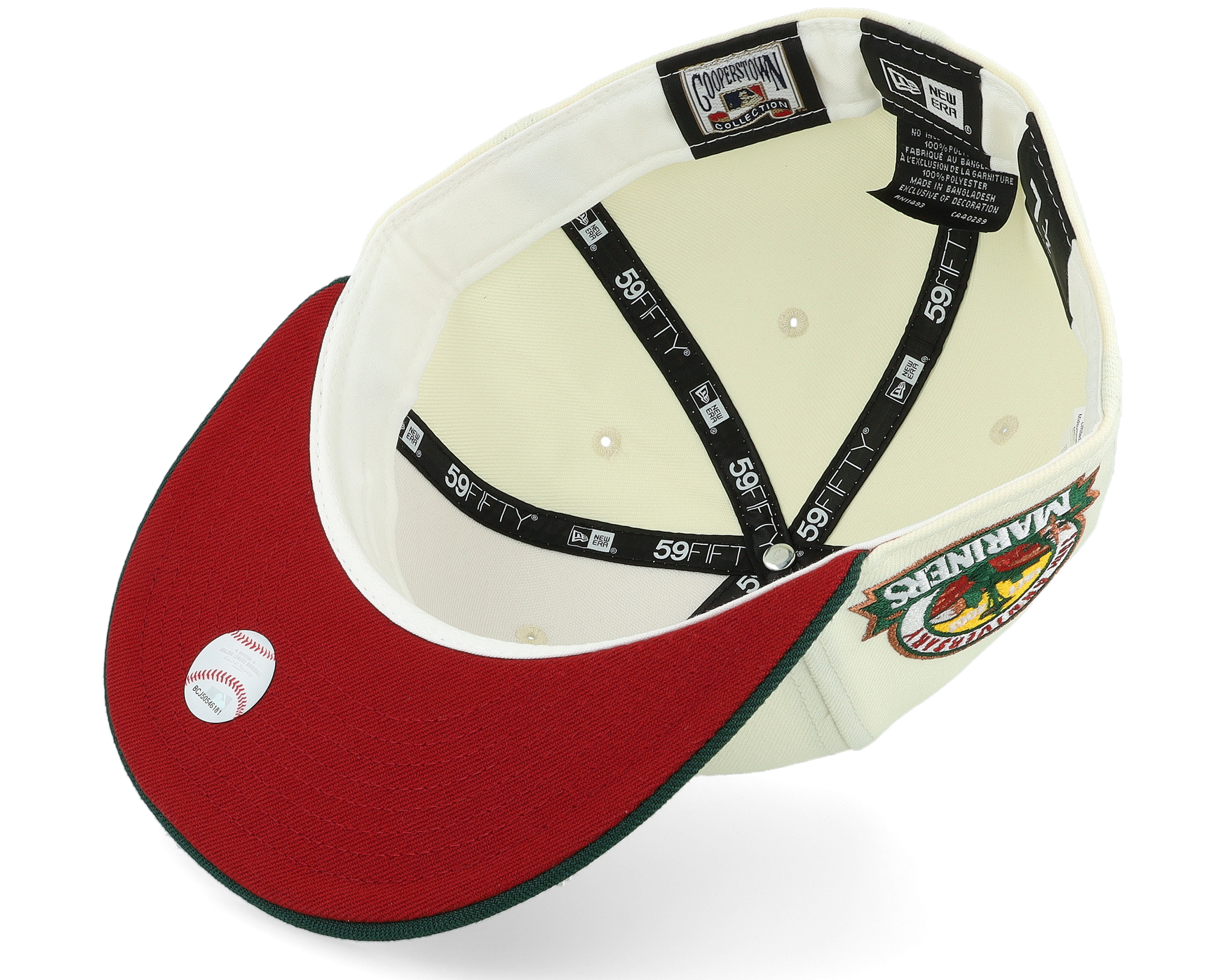 Seattle Mariners Coral 59FIFTY Chrome 30th Chrome/Dark Green