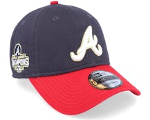 Atlanta Braves MLB22 Gold 9TWENTY Navy/Red Dad Cap - New Era