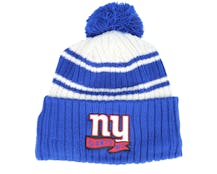 New York Giants NFL22 Sideline Sportknit Blue Pom - New Era