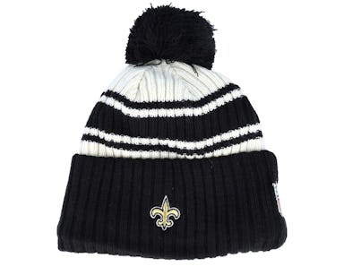 New Orleans Saints NFL22 Sideline Sportknit Black Pom - New Era