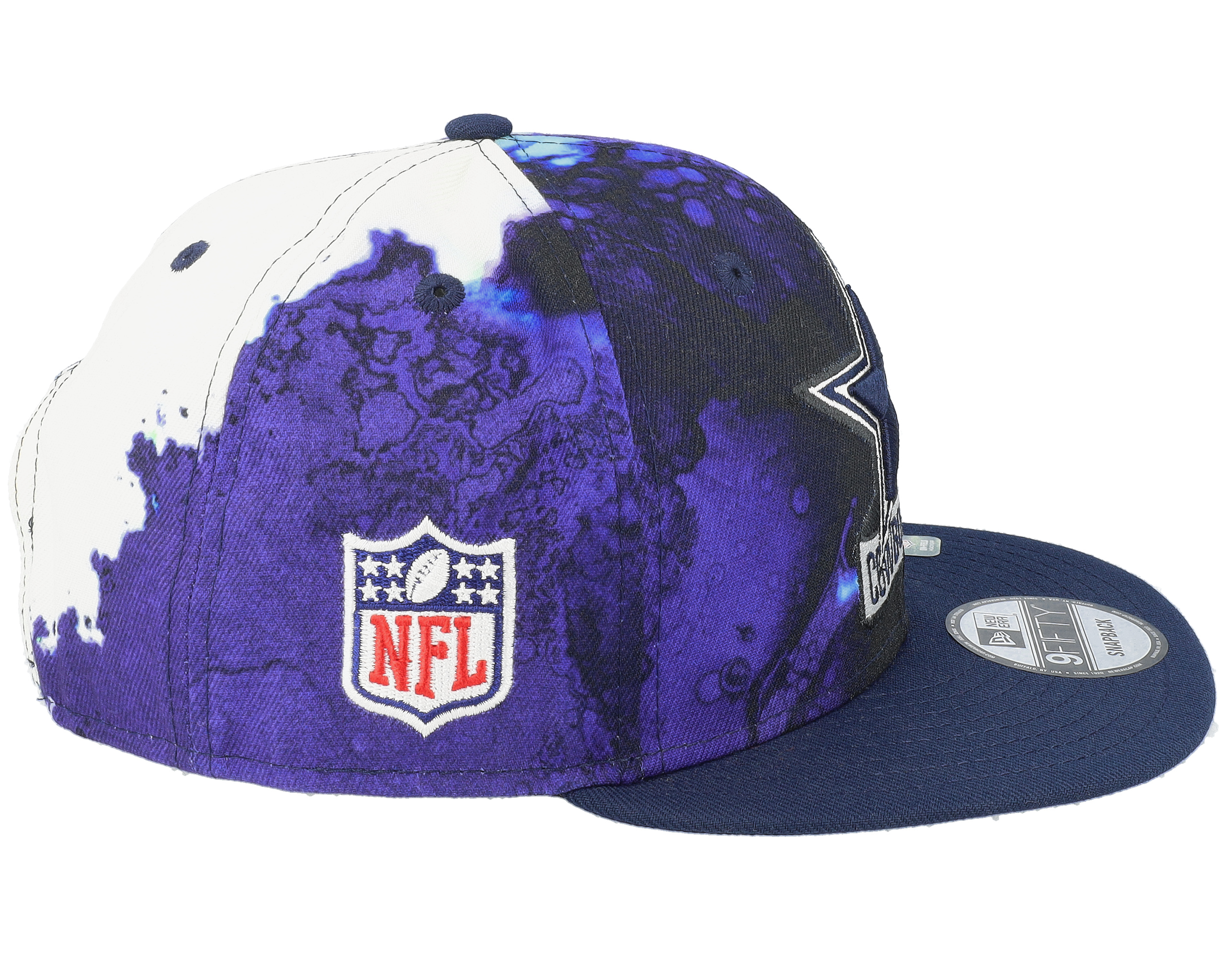 Dallas Cowboys NFL22 Sideline Ink 9FIFTY Purple Snapback