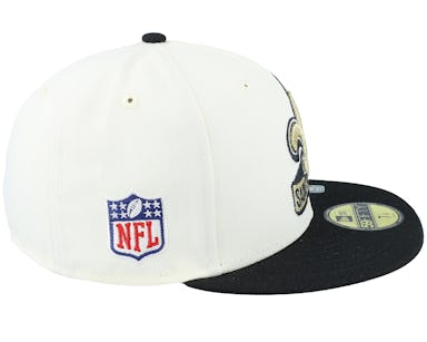 New Orleans Saints NFL22 Sideline 59FIFTY White/Black Fitted - New Era