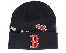 Boston Red Sox Knit Identity D3 Black Cuff - New Era