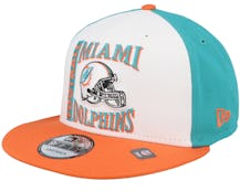 Miami Dolphins 9FIFTY Retrosport D3 White/Orange/Teal Snapback - New Era