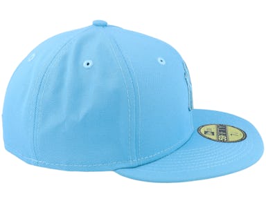 Official New Era New York Yankees MLB Pastel Sky Blue 59FIFTY Fitted Cap