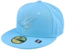 Miami Dolphins 59FIFTY Color Pack Light Blue Fitted - New Era