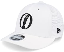 Poly Open Championship Perf Low Profile 9FIFTY White Adjustable - New Era