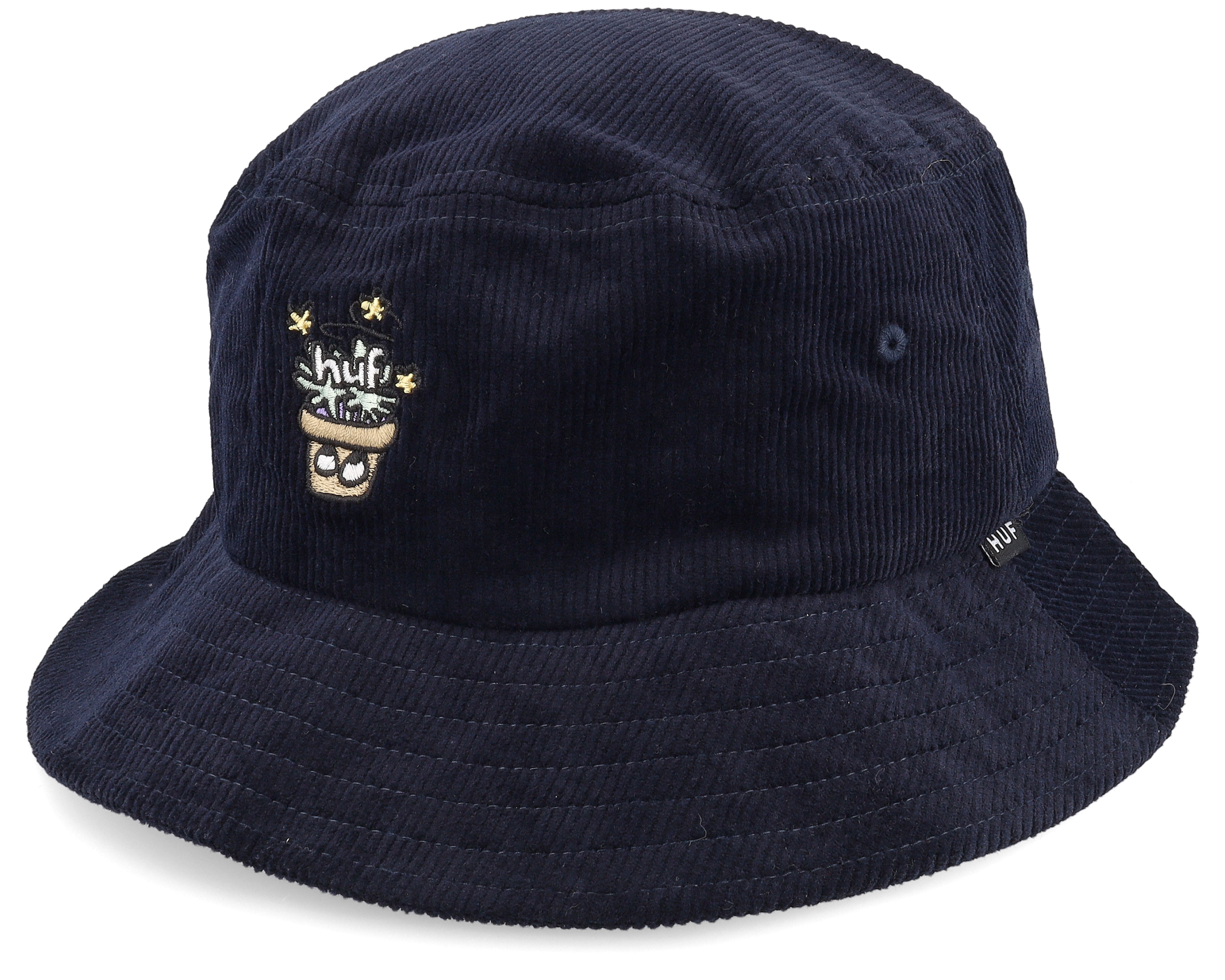 Pot Head Hat Navy Bucket - HUF hat | Hatstore.co.uk