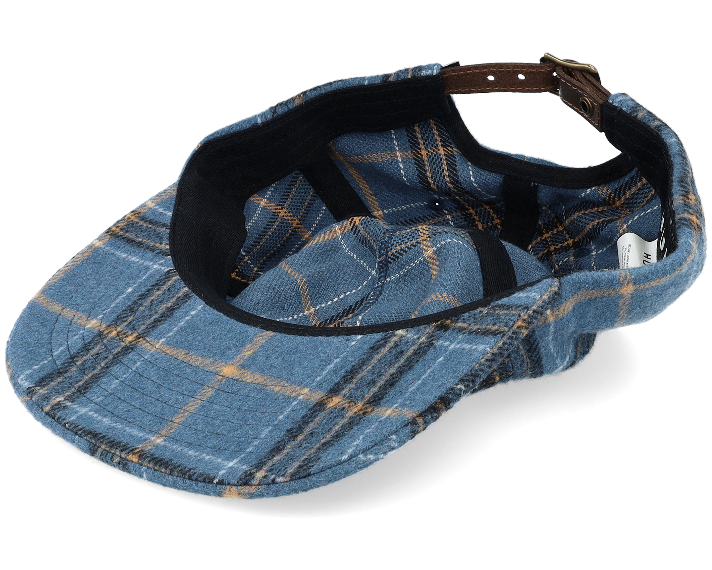 【HUF】98 Plaid 5 Panel ハット キャップ Navy 関税送料込 98 Plaid 5 Panel Hat Navy Strapback - HUF | Hatstorecanada.com