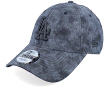 Los Angeles Dodgers Texture 9FORTY Black Adjustable - New Era