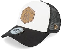 New York Yankees Team 1 Patch White/Black Trucker - New Era