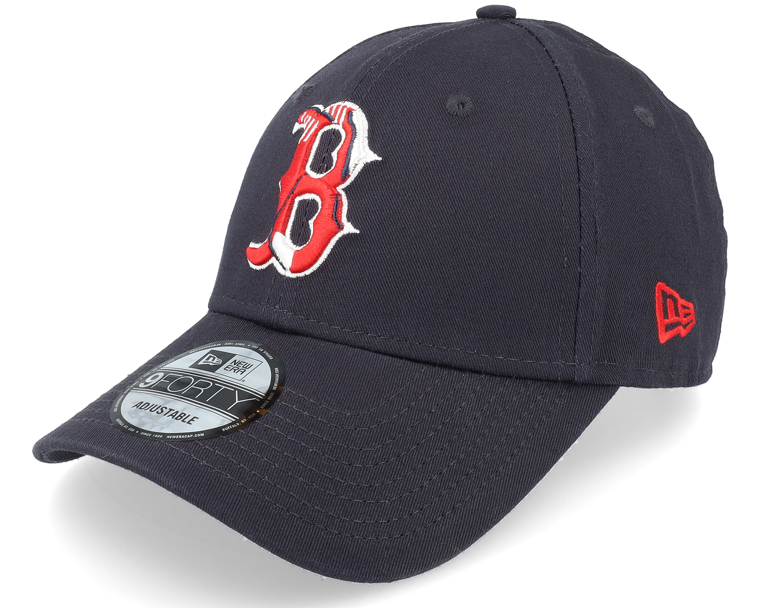 Boston Red Sox Team Logo Infill 9FORTY Navy Adjustable - New Era cap
