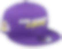 Los Angeles Lakers Script Team 9FIFTY Purple Snapback - New Era