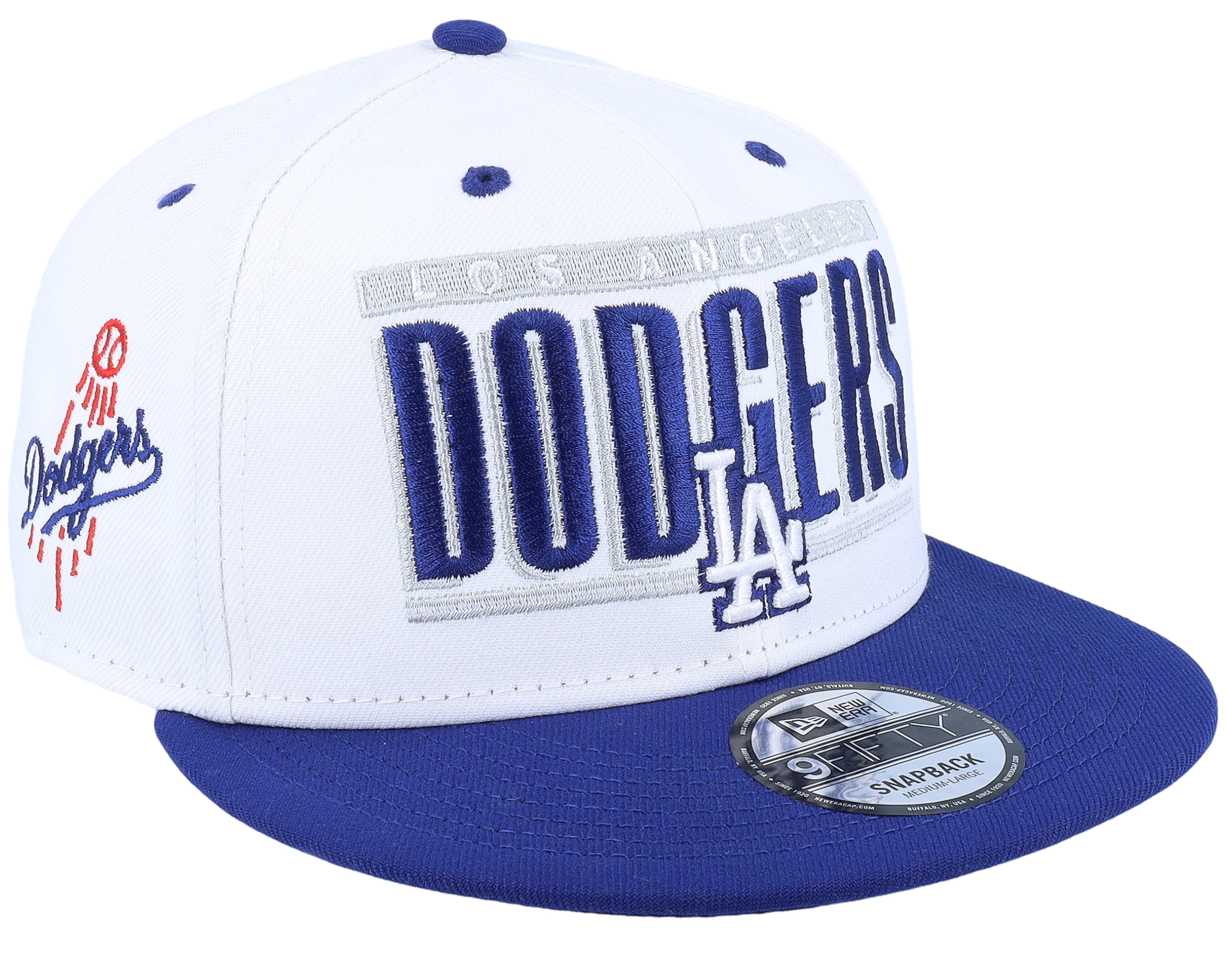 Men's New Era White/Royal New York Giants Retro Title 9FIFTY Snapback Hat