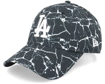 Los Angeles Dodgers Marble 9FORTY Black Adjustable - New Era