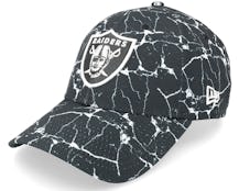 Las Vegas Raiders Marble 9FORTY Black Adjustable - New Era