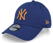 New York Yankees League Essential 9FORTY Royal/Wheat Adjustable - New Era