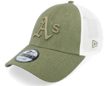 Oakland Athletics Home Field 9FORTY Olive/White Trucker New Era