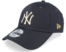 New York Yankees Foil Logo 9FORTY Navy Adjustable - New Era