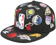All Over Patch 59FIFTY NBA Black Fitted - New Era