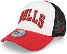 Chicago Bulls Team Colour Block White/Red/Black Trucker - New Era