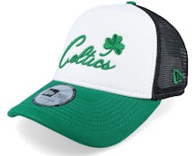 Boston Celtics Team Colour Block White/Black/Green Trucker - New Era
