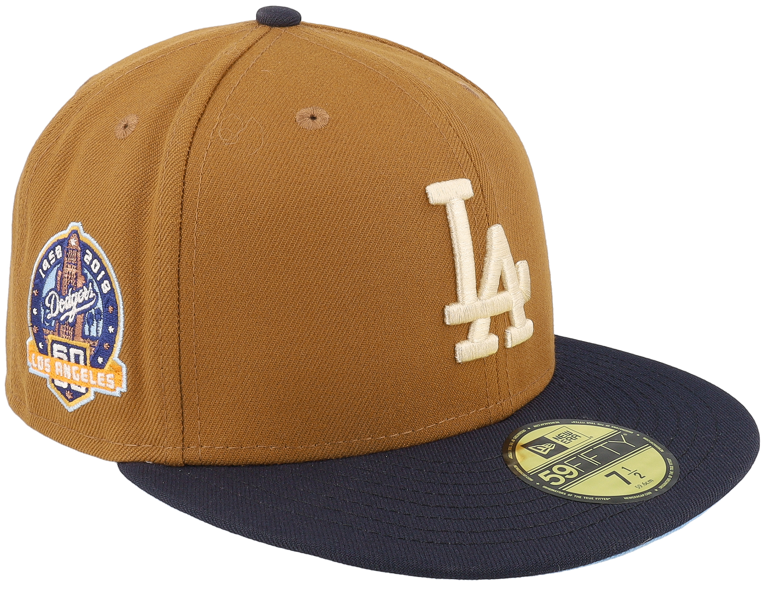 Los Angeles Dodgers Lazy Sunday 59FIFTY Brown/Navy Fitted - New