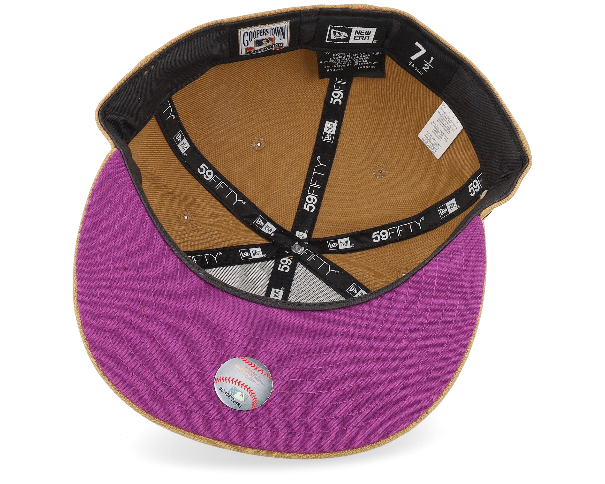 New York Yankees Launch 59FIFTY Wheat/Purple Fitted