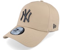 Hatstore Exclusive x New York Yankees Metal Logo 9FORTY Camel/Black Adjustable - New Era