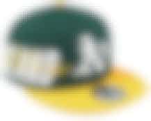 Oakland Athletics 9FIFTY Sidefont Green/Yellow Snapback - New Era