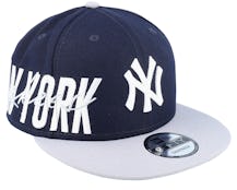 New York Yankees 9FIFTY Sidefont Navy/Grey Snapback - New Era