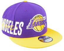 Los Angeles Lakers 9FIFTY Sidefont Purple/Yellow Snapback - New Era