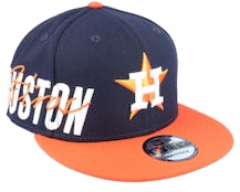 Houston Astros 9FIFTY Sidefont Navy/Orange Snapback - New Era