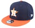 Houston Astros 9FIFTY Sidefont Navy/Orange Snapback - New Era