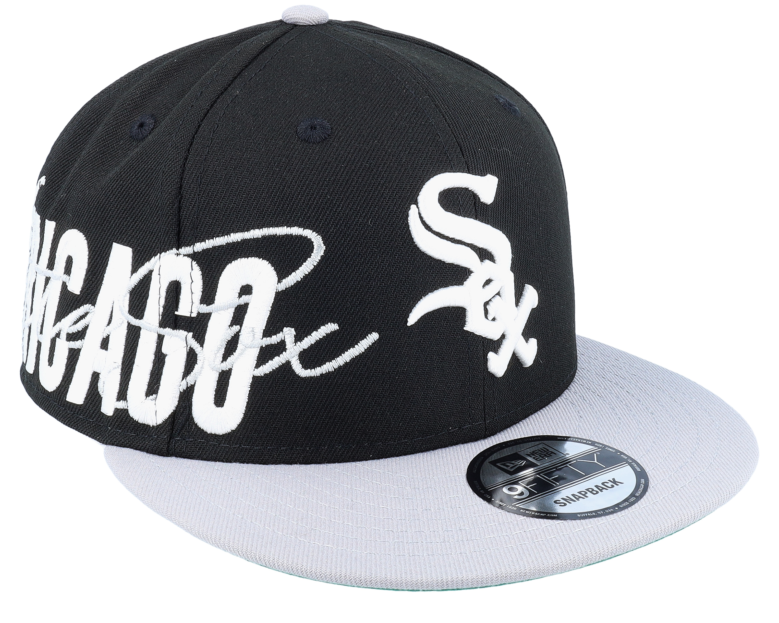 Chicago White Sox 9FIFTY Sidefont Black/Grey Snapback - New Era หมวก ...